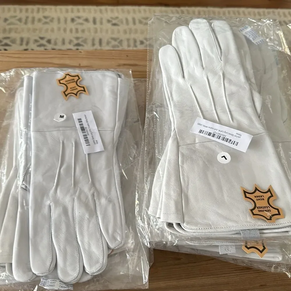 Leather Gloves Long Cuff Medieval Perfect Fit Premium Quality Soft Leather NEW